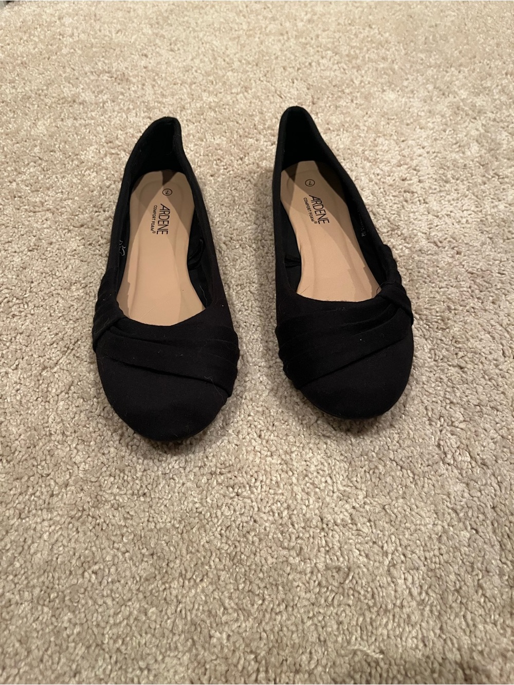 Ardene Black Twisted-Front Flats